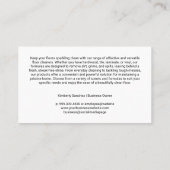 Woman Mopping House Floor | Janitorial Services 名刺 (裏面)