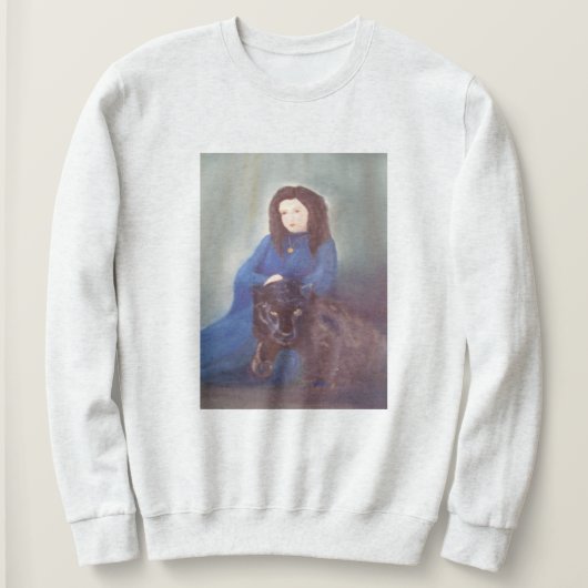 Woman n Black Panther Basic Sweatshirt スウェットシャツ (デザイン正面)