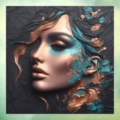 Woman Of Copper - AI Creation ウィンドウサイン (シート3)