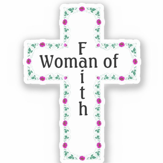 Woman of faith シール (正面)