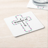 Woman of faith スクエアペーパーコースター (アングル)