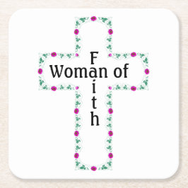 Woman of faith スクエアペーパーコースター