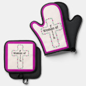 Woman of faith 鍋つかみ&鍋敷きセット (正面/裏面)