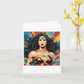 Woman Of Wonder Sticker  カード (黄色い花)