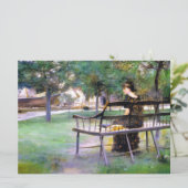 Woman on a Bench (by Edwin Austin Abbey) カード (スタンド正面)