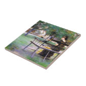 Woman on a Bench (by Edwin Austin Abbey) タイル (側面)