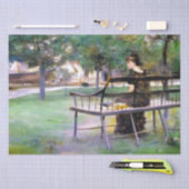 Woman on a Bench (by Edwin Austin Abbey) 薄葉紙 (クラフト)