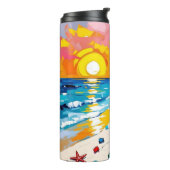 Woman on Beach Tropical Scene タンブラー (回転左)