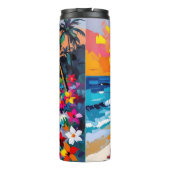 Woman on Beach Tropical Scene タンブラー (裏面)