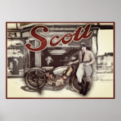 woman on motorcycle ポスター (正面)