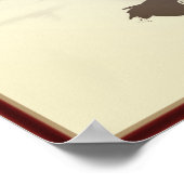 woman on motorcycle ポスター (角)