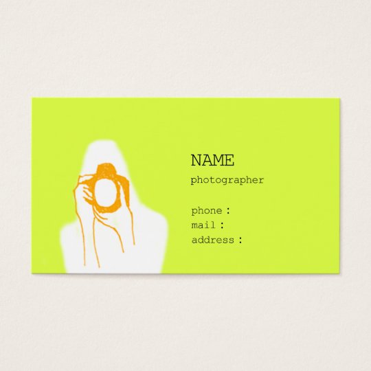 woman photographer 名刺