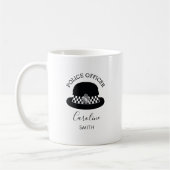 Woman Police Officer | Personalised コーヒーマグカップ (左)