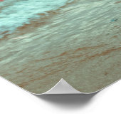 Woman Posing On A Beach In Red Bikini ポスター (角)