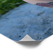 Woman Posing On The Beach In A Black Bikini ポスター (角)