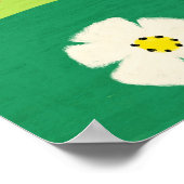 Woman reading in the garden ポスター (角)