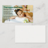 Woman Relaxing at Spa | Massage Session 名刺 (正面/裏面)