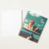 Woman Relaxing on UFO in Desert プランナー手帳 (ディスプレー)