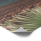 Woman Relaxing on UFO in Desert ポスター (角)