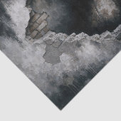 Woman Revealed in Crumbling Wall Decoupage 薄葉紙 (詳細)