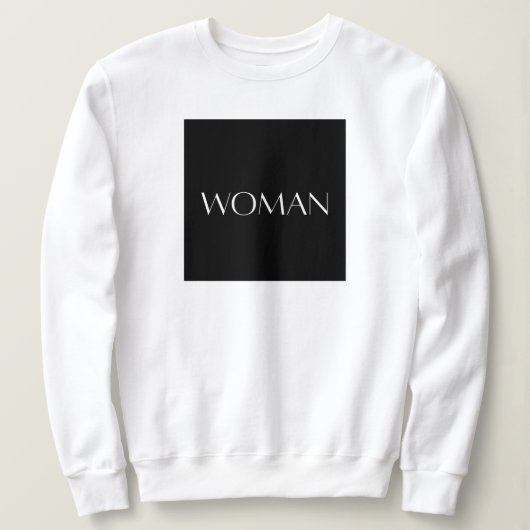 WOMAN SIGNATURE スウェットシャツ (デザイン正面)