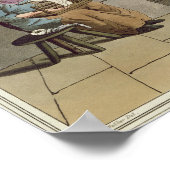 Woman Spinning, from 'Costume of Yorkshire' ポスター (角)