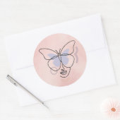 Woman Sticker ラウンドシール (封筒)