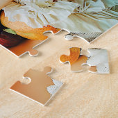 Woman surrounded by fruits and blossoms ジグソーパズル (側面)