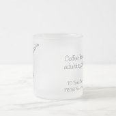 woman swimming in coffee cup フロストグラスマグカップ (中央)