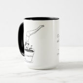 woman swimming in coffee cup マグカップ (正面左)