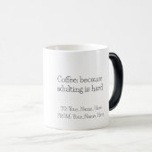 woman swimming in coffee cup モーフィングマグカップ (正面右)