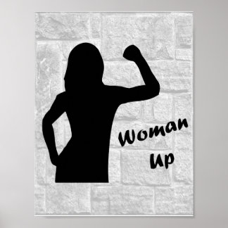 Woman Up -フィットネス用ポスター ポスター
