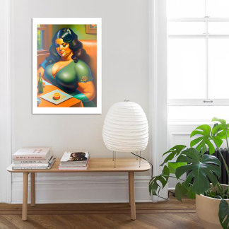 Woman waiting B ポスター