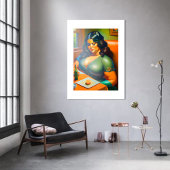 Woman waiting B ポスター