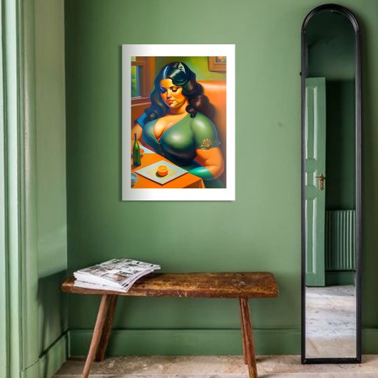 Woman waiting B ポスター