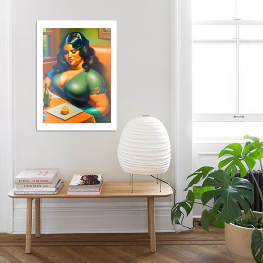 Woman waiting B ポスター