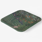 Woman Walking in an Exotic Forest, Henri Rousseau ペーパープレート (傾斜あり)