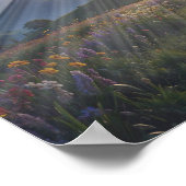 Woman Walking Toward Glowing Cross – Faith Journey ポスター (角)