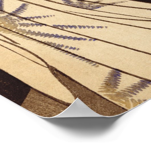 Woman Wiping Sweat Poster ポスター (角)