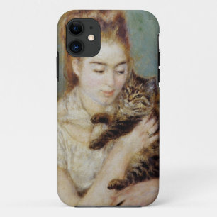 <Woman with a Cat> ピエール＝オーギュスト・ルノワール著 iPhone 11 ケース