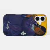 Woman with a Mango by Paul Gauguin – Personalized iPhone 16ケース (裏面横)