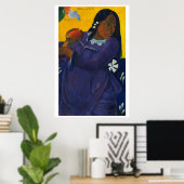 Woman with a Mango – Gauguin, 1892 ポスター (ホームオフィス)