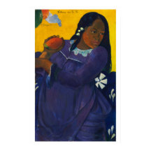 Woman with a Mango – Gauguin, 1892