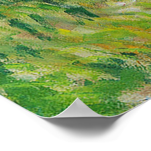 Woman with a Parasol  Claude Monet ポスター (角)