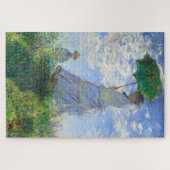 Woman with a Parasol, Madame Monet and Her Son ジグソーパズル (横)