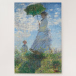Woman with a Parasol, Madame Monet and Her Son ジグソーパズル<br><div class="desc">Impressionist Landscape Painting by Claude Monet - Classic Masterpieces - Claude Monet's Impressionist Painting Series - Woman with a Parasol,  Madame Monet and Her Son</div>