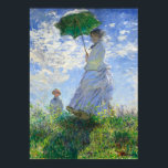 Woman with a Parasol, Madame Monet and Her Son ポスター<br><div class="desc">Woman with a Parasol,  Madame Monet and Her Son by Claude Monet Vintage Fine Art</div>