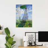 Woman with a Parasol, Madame Monet and Her Son ポスター (ホームオフィス)