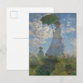 Woman with a Parasol - Madame Monet and Her Son ポストカード (正面/裏面)
