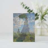 Woman with a Parasol - Madame Monet and Her Son ポストカード (スタンド正面)